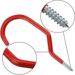 Ganchos de armazenamento de bicicleta 6 pacote-bicicleta resistente montado na parede parafuso-em cabides de utilidade conjunto ganchos de montagem na parede de aço conjunto de gancho de garagem - Image 2