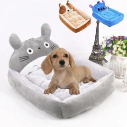 Cute Cartoon Pet camas para cães pequenos e médios, sofá-cama quente, lavável, chihuahua, buldogue, canil, suprimentos, cachorro, gato, inverno - Image 1