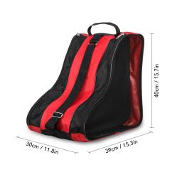 Saco de transporte de skate respirável para crianças, Estojo para patins inline, 3 camadas de armazenamento, Patins de gelo - Image 6