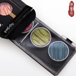 Tinta aquarela sólida para caligrafia inglesa, artesanal na Alemanha, Coliro Finetec, perolado, terno ESER, mica guache - Image 4