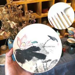 6 pçs/set Cerâmica Caneta de Escrita Escova de Bambu Escova de Pintura Pintado Gancho Cinzas Varrendo Escova Hidratante Cerâmica Ferramenta de Argila do Polímero - Image 6
