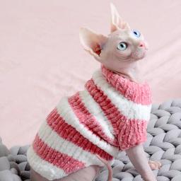 Gato do animal de estimação roupas de inverno outono quente gatos camisola jumper sphynx cachorro hoodie roupas pulôver malha camisa para gato gatinho suprimentos - Image 1