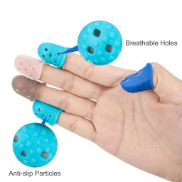 5-20 pçs multifunções de borracha dedos dicas guarda protetor de dedo cobre tampas bordado costura dedal para diy estofando suprimentos - Image 3