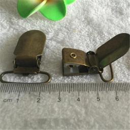 30 peças 1 ''25mm metal antigo ganchos de bronze prendedor de chupeta de bebê prendedor de chupeta clipe de chupeta prendedor para fita - Image 2