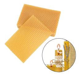Folhas de cera de abelha para artesanato, 10 peças, faça você mesmo, criador de velas de mel, colmeia, folhas de fundação de apicultura - Image 2
