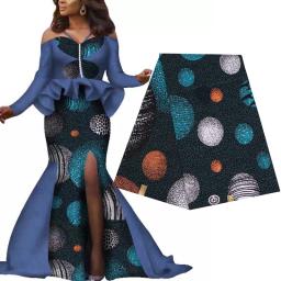 Africano ancara tecido de retalhos estampados, cera real para artesanato vestido de costura faça você mesmo acessório de vestuário tecido de poliéster de alta qualidade 1 jarda - Image 3