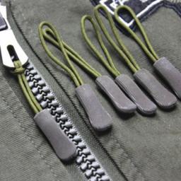 Cabeça de cordão com zíper pcv de injeção manual com zíper laranja pu com 10 peças - Image 3