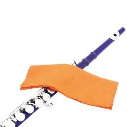 Instrumento de sopro de prata banhada ao alarme, instrumento de sopro com 16 buracos, tecido de limpeza, luvas - Image 4
