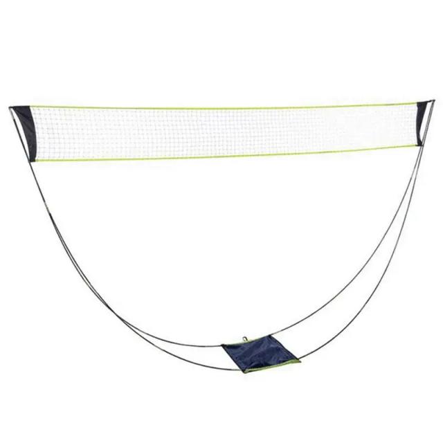 Rede Portátil de Badminton com Suporte Compacto e Fácil Montagem para Uso Interno e Externo