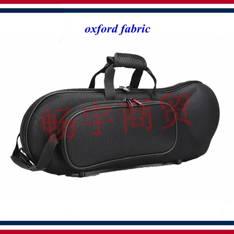 Estojo trompete estilo moda de alta qualidade bolsa de instrumento em bronze mochila portátil reforçada caixa moldada acessórios de trompete - Image 1