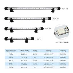 Lâmpada led para aquário, equipamento para o crescimento de peixes, com controle remoto, lâmpada rgb, para aquário, 20 a 60cm - Image 4