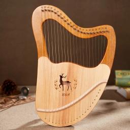Profissional Lira Harpa com Case Box, mogno Lira Harpa, Cordas De Reposição, Alta Qualidade, 21, 24, 27, 32 Cordas - Image 3