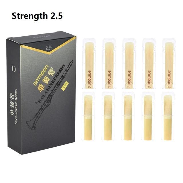 Palhetas de Bambu Ammoon para Clarinete Bb Profissional - Alta Qualidade e Variedade de Forças 2.0, 2.5 e 3.0