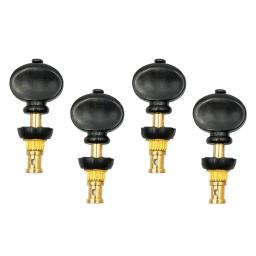 Pinos de ajuste de ukulele, cabeças de máquina, afinador, chaves, peças de guitarra, fricção preta - Image 2