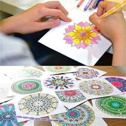 Conjunto de stencils para pintura e desenho, ferramentas de arte para mandala, gravação, diy, diy, 16pcs - Image 2