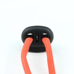Fechadura de plástico com fecho duplo, 100 peças, fecho de fecho com fecho para amarrar roupa, cadarço para mola, tamanho 4mm 5mm - Image 3