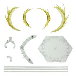Figuras de ação anime lâmina efeitos especiais decoração com suporte para modelo verde base diy brinquedo montagem luz juguetes kpop - Image 4