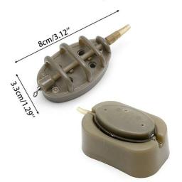 FLYSAND Método Inline Alimentador Molde Isca Lançador Isca Conjunto de Encanamento Ferramenta de Suporte de Isca de Pesca de Carpa 4 Alimentadores/Conjunto - Image 4