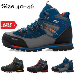 Botas de caminhada impermeáveis masculinas, ao ar livre, trekking, alpinismo, camping, moda, botas de neve casuais, inverno - Image 1