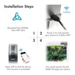 Alimentador de peixes automático para aquário, temporizador de alimentação para aquário, dispensador de comida para peixes, tomada ajustável, controle por voz via app para alexa - Image 3