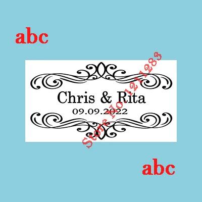 Conjunto com 100 Etiquetas Personalizadas para Bolhas de Casamento - Adesivos para Festa, Tubos Não Inclusos