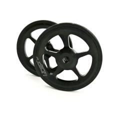 Litepro para brompton bicicleta dobrável rack de carga traseira fácil barra extensão da roda roda telescópica roda rolamento 60mm - Image 3