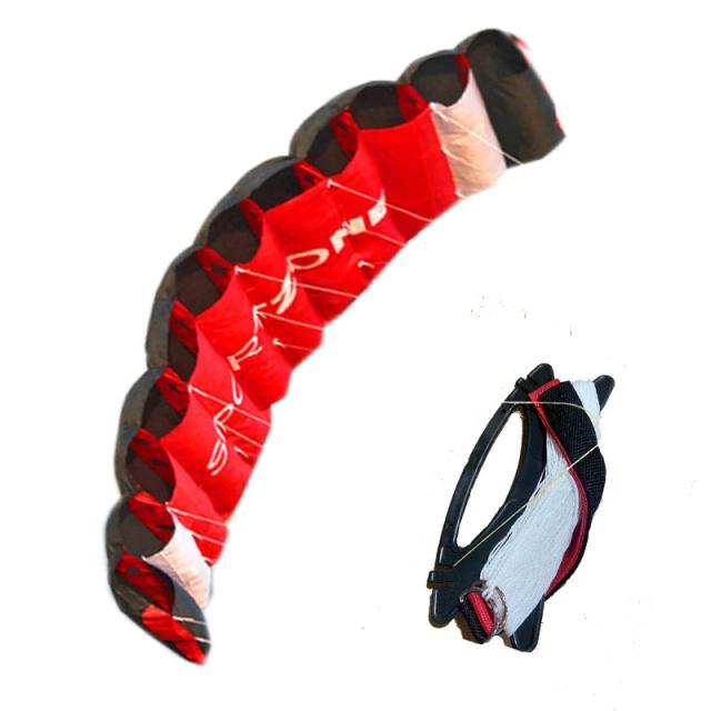 Pipa Dual Line de Parafoil para Adultos com Barra de Controle e Transa Elétrica - Ideal para Kitesurf e Praias - 1,8 m em Cores Arco-Íris