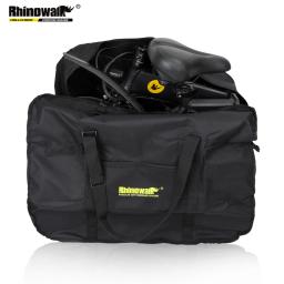 Rinowalk bolsa de transporte de bicicleta dobrável, bolsa grande de 14 "16" 20 "para transporte de bicicleta, acessório portátil à prova d'água - Image 2