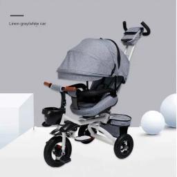 Pedal de triciclo infantil de poltrona dobrável, carrinho de bebê giratório, bicicleta leve, 2 em 1 triciclo, 1-3-6 anos de idade, 2020 - Image 1
