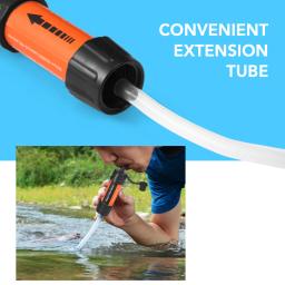 Sobrevivência ao ar livre filtro de água canudos equipamentos de camping purificador de água sistema de filtragem de água acessórios para caminhadas de emergência - Image 5