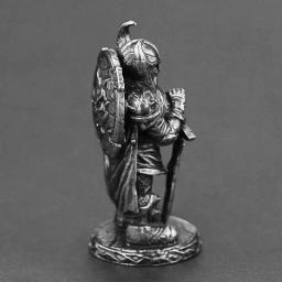 Branco Cobre Viking Espadachim Figurinhas, Miniaturas, Metal Brass Solider Model, Desktop Ornamento, Artesanato Decoração, Acessórios Brinquedo - Image 3