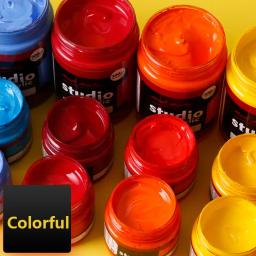 De metal fluorescente cor Acrílico Tintas Arte Artesanato Pintura Desenho Pigmento Fosco Brilho Fluxo À Prova D' Água Cor da Pintura de Óleo 100ml - Image 6