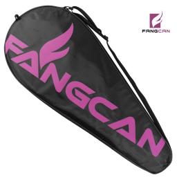 Fangcan bolsa para raquete de tênis, sacola esportiva, à prova d'água, oxford, de ombro, cor preta - Image 5