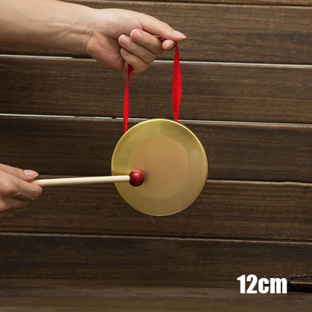 Gongo de mão tradicional chinês em madeira: instrumento musical e brinquedo para crianças