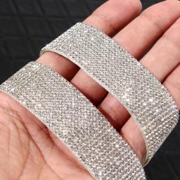 Auto adesivo de cristal strass diamante fita decoração adesivo strass para artes artesanato diy evento decoração do telefone carro - Image 4