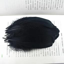 Penas naturais de ganso para artesanato, fabricação de jóias de 13-18cm, para festa de natal, decoração caseira faça você mesmo - Image 5