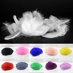 Penas naturais de ganso para artesanato, fabricação de jóias de 13-18cm, para festa de natal, decoração caseira faça você mesmo - Image 1