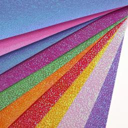 Papel de duas faces com glitter para iniciantes, papel de duas faces e cores mistas, 2.76 tamanhos, papel quadrado e fácil de dobrar para iniciantes, 50 peças - Image 6