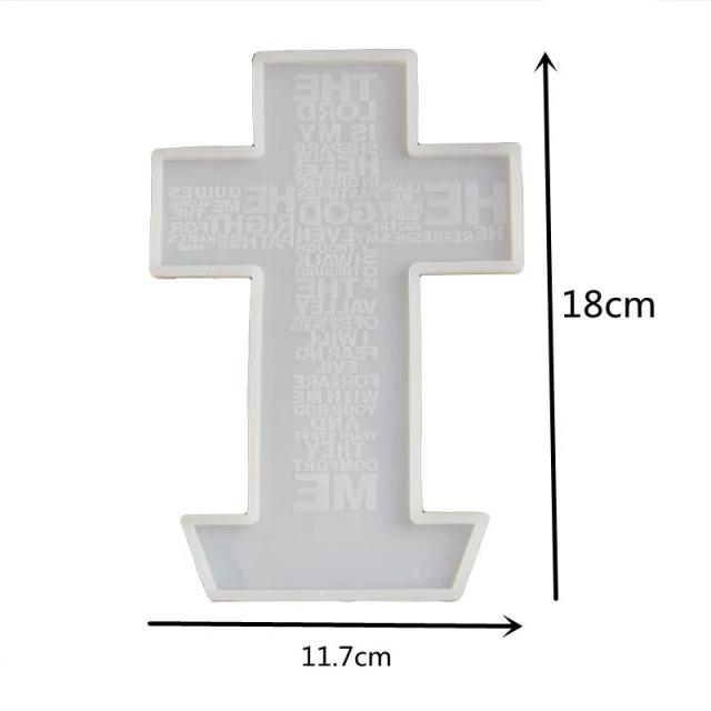 Por que Jesus? Moldes de resina epóxi em forma de cruz para luminárias e decorações artesanais.