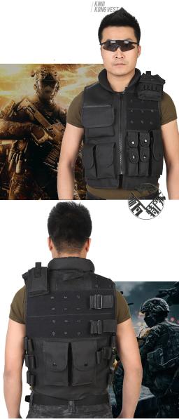 Colete tático preto genuíno masculino, modelo à prova de balas, Cs Protective Equipment - Image 6