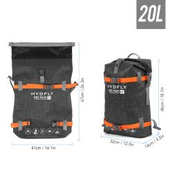 Saco seco impermeável para River Trekking, Flutuante, Mochila Roll-Top, Deriva, Natação, Esportes aquáticos, Ao ar livre, 10L, 15L, 20L - Image 4