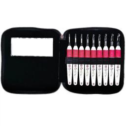 Agulha de crochê de fios 2.0mm-6.5mm com gancho de led, acessórios de tricô e crochê, kit de agulha de crochê, ferramentas de tecer - Image 3