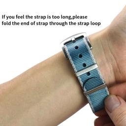Nylon Tecido Watchbands para esportes do exército, cintos de segurança, alta qualidade, 20mm, 22mm - Image 6