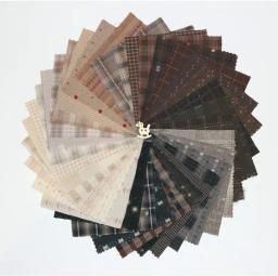 Tecido japonês de fios tingidos diy, 9*12cm, feito à mão, 100% algodão, para costura, boneca, roupas, colcha, pano, pacote de 50 tamanhos - Image 2