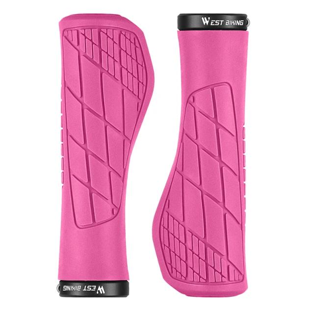 Punhos de Guiador Ergonômicos West Bike: Antiderrapantes, Coloridos e à Prova de Choque em Silicone para Ciclismo