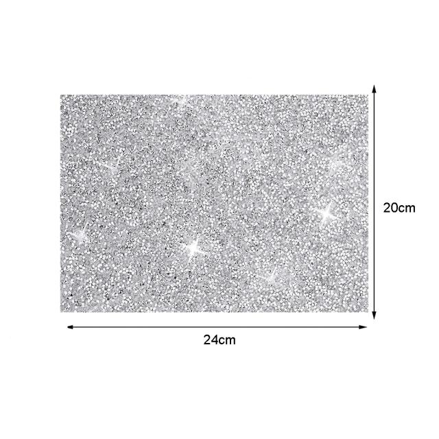 Folha de Strass Auto-Adesiva Glitter Crystal para Roupas, Decoração de Carros, Artesanato e Acessórios de Celular