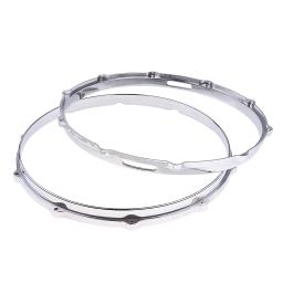 Anel Percussão Instrumento Peças e Acessórios, Drum Hoop, Hardware, 14 em, 2PCs - Image 3