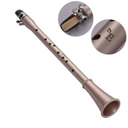 Bolso saxofone abs sax mini saxofone portátil pouco saxofone com saco de transporte instrumento de vento de madeira - Image 3