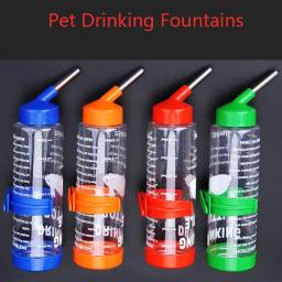 Garrafa de fonte de água automática para pet, portátil, 250ml, bebida, inoxidável, design de contas, aço, garrafa de coelho, hamster - Image 6