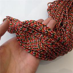 Fios coloridos de algodão de seda para joias, tibetano étnico, Nepal, descobertas tibetanas, pingentes Strand Knots, BD185 - Image 3
